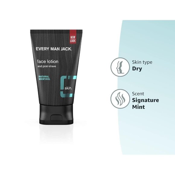 Every Man Jack Face Lotion & Postshave with Signature Mint Scent 125mL 4… - Picture 1 of 3